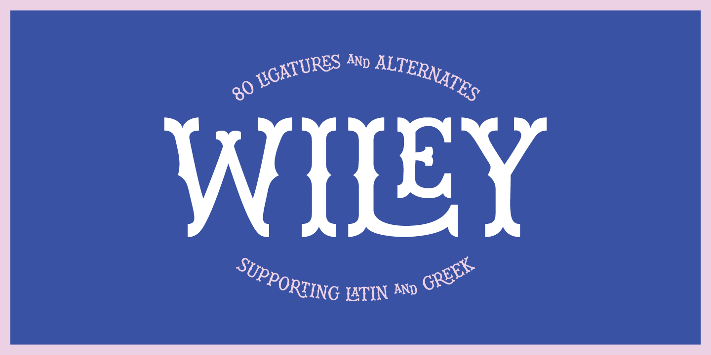 Wiley Font preview